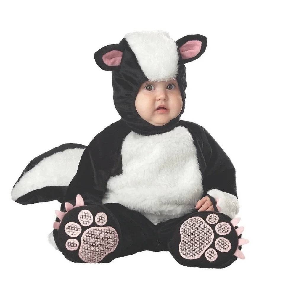 InCharacter Lil Stinker Skunk Costume Infant 6-12 Months 4pc Jumpsuit CK4508HWM